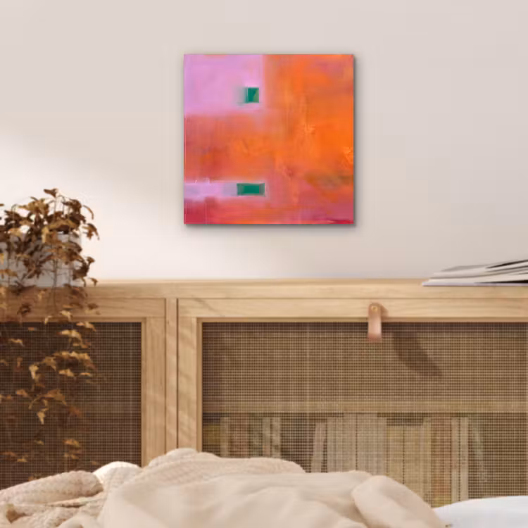 Aluminium schilderij - Abstract - Vlakken - Kunst - Modern - Oranje — 4