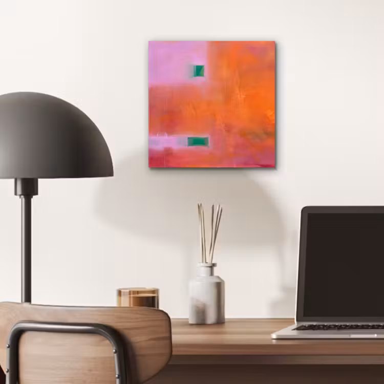 Aluminium schilderij - Abstract - Vlakken - Kunst - Modern - Oranje — 6