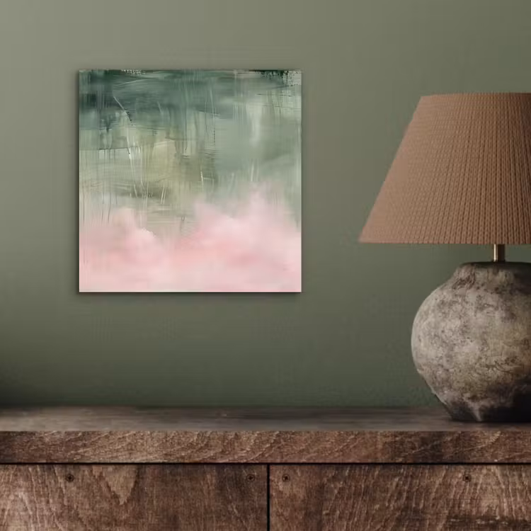 Aluminium schilderij - Kunst - Abstract - Modern - Groen - Roze — 3