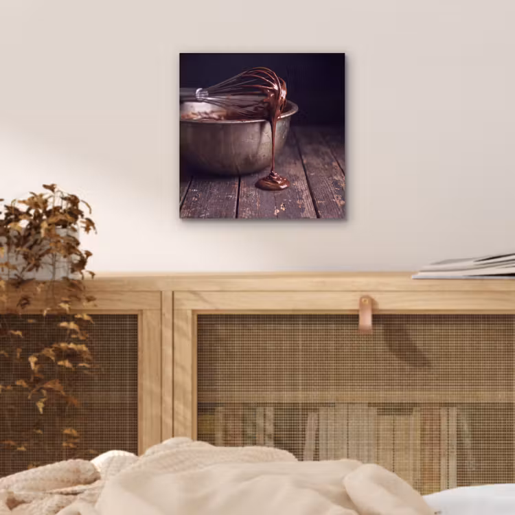 Aluminium schilderij - Chocolade - Beslag - Eten — 4