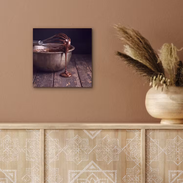 Aluminium schilderij - Chocolade - Beslag - Eten — 5