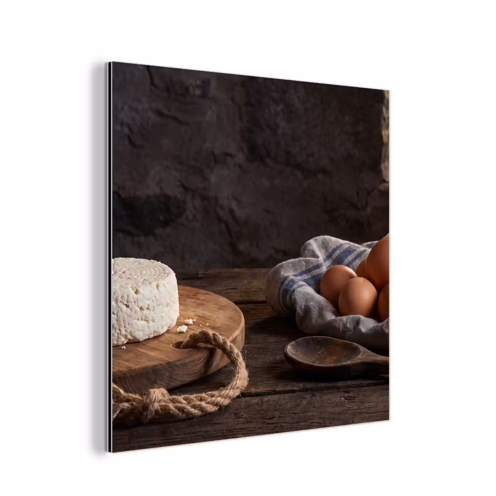 Aluminium schilderij - Meel - Eieren - Eten — 1