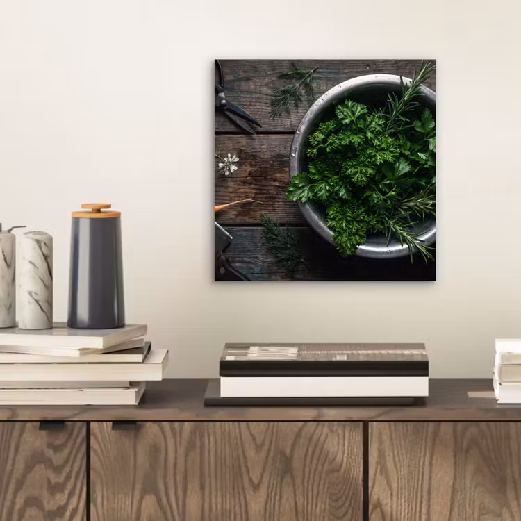 Aluminium schilderij - Groenten - Hout - Eten — 2