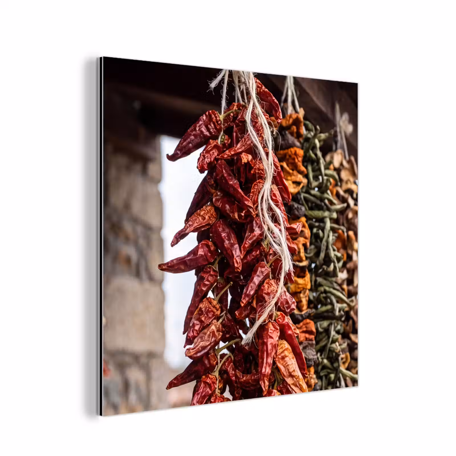 Aluminium schilderij - Rode pepers - Eten — 1