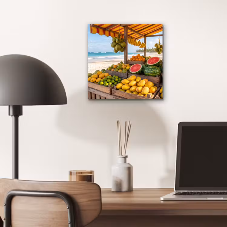 Aluminium schilderij - Fruit - Strand - Tropisch — 6