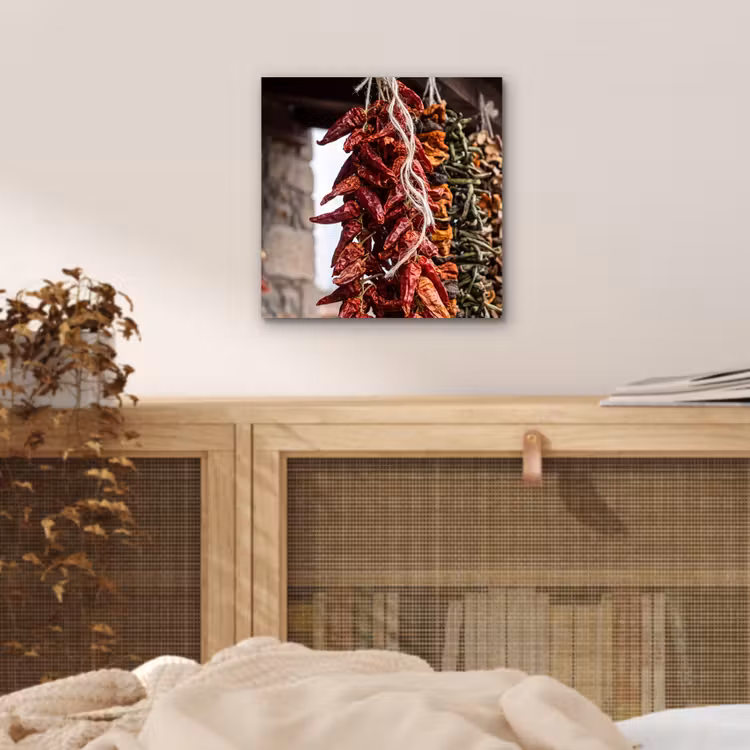 Aluminium schilderij - Rode pepers - Eten — 4