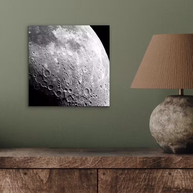 Aluminium schilderij - Maan - Kraters - Ruimte — 3