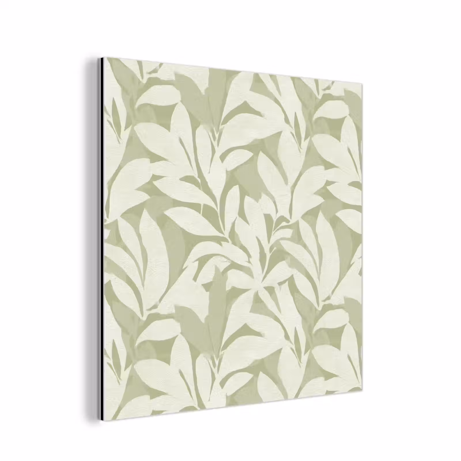 Aluminium schilderij - Saliegroen - Botanisch - Minimalistisch - Patroon — 1