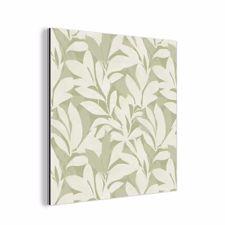 Aluminium schilderij - Saliegroen - Botanisch - Minimalistisch - Patroon — 1
