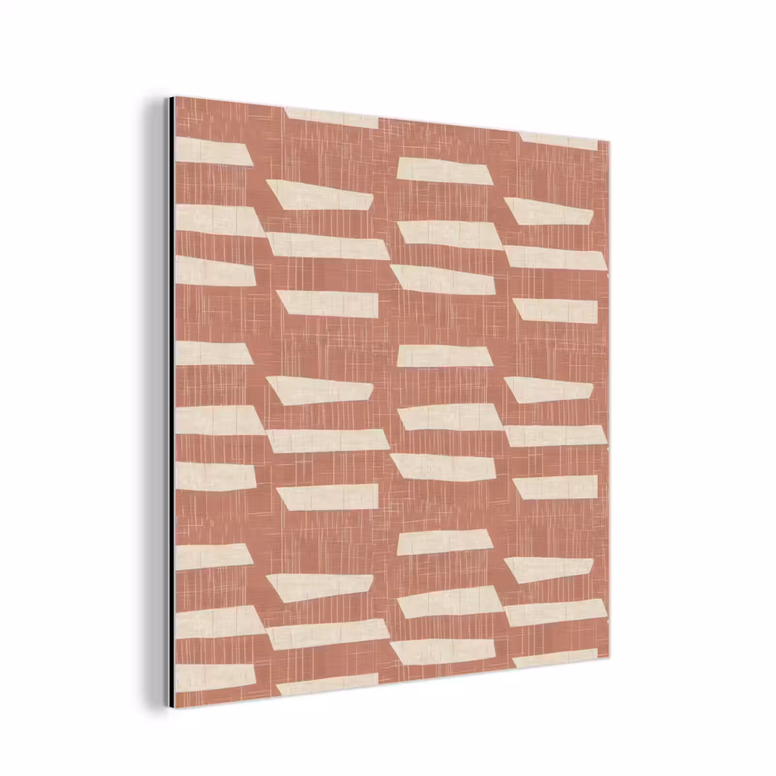 Aluminium schilderij - Terracotta - Abstract - Textuur - Patroon — 1