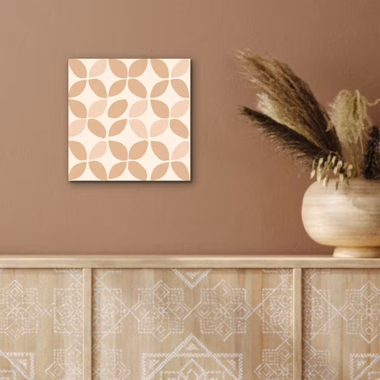 Aluminium schilderij - Beige - Bladeren - Minimalistisch - Patroon — 5