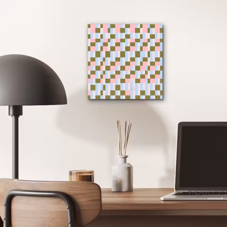 Aluminium schilderij - Patroon - Geometrisch - Abstract - Kleurrijk - Modern — 6