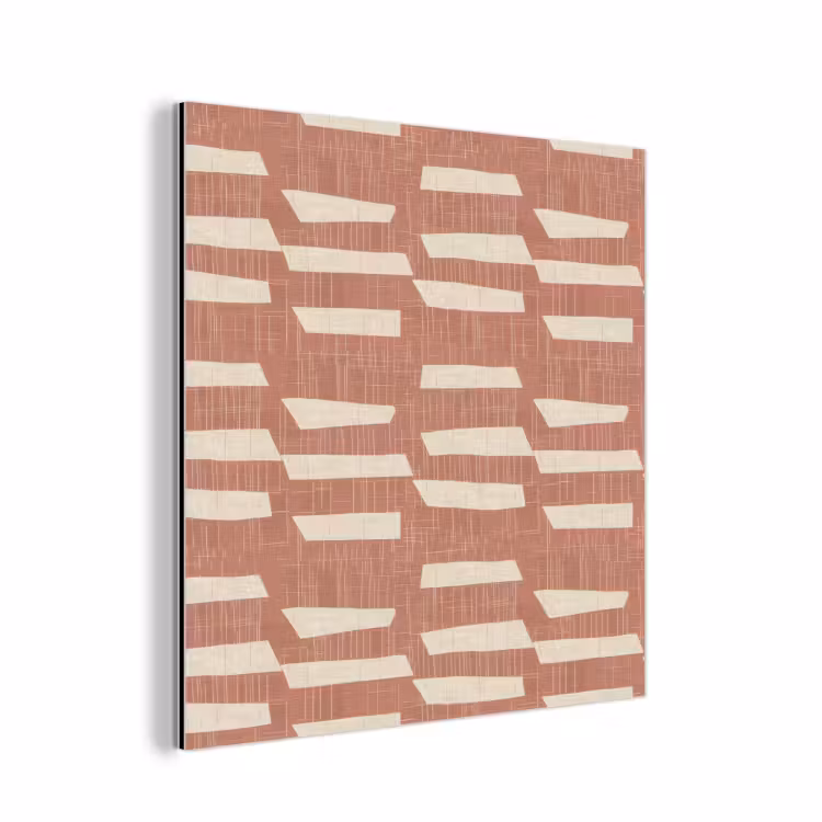 Aluminium schilderij - Terracotta - Abstract - Textuur - Patroon — 1