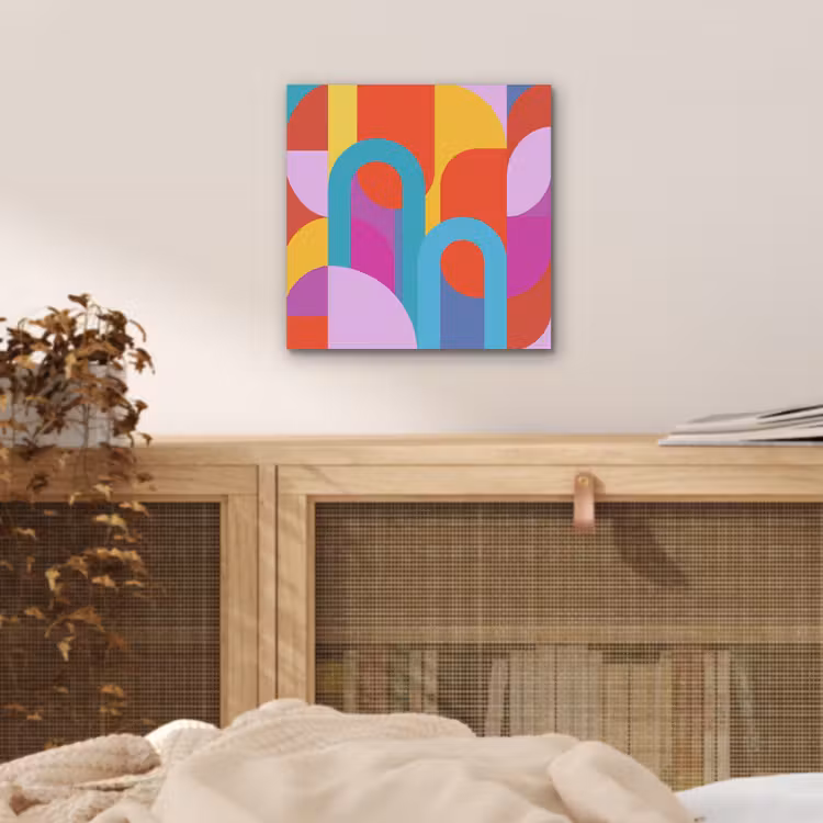 Aluminium schilderij - Abstract - Geometrie - Kleurrijk - Modern - Kunst — 4