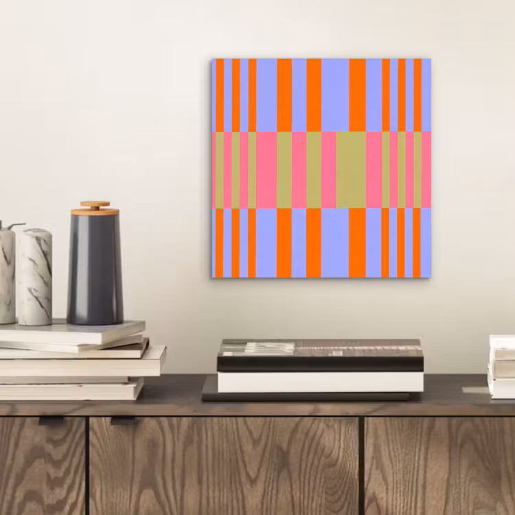 Aluminium schilderij - Abstract - Patroon - Geometrisch - Kleurrijk - Modern — 2