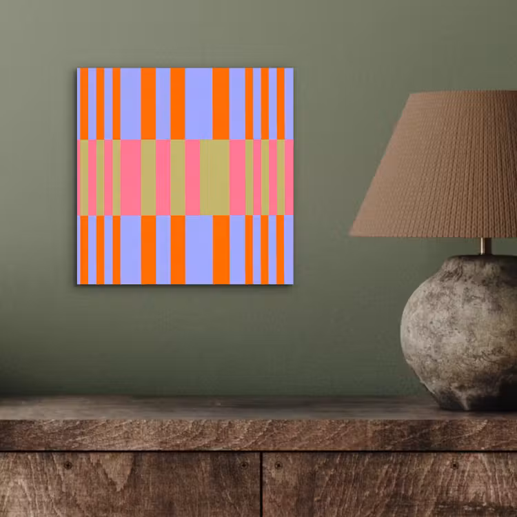 Aluminium schilderij - Abstract - Patroon - Geometrisch - Kleurrijk - Modern — 3