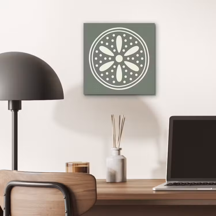 Aluminium schilderij - Patroon - Cirkel - Abstract - Groen - Decoratie — 6
