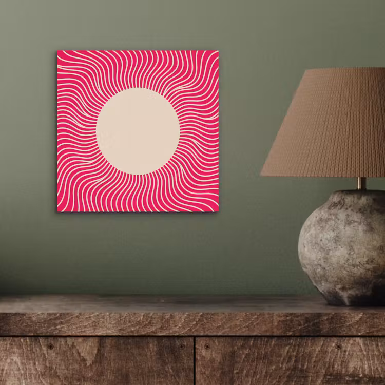 Aluminium schilderij - Abstract - Patroon - Roze — 3