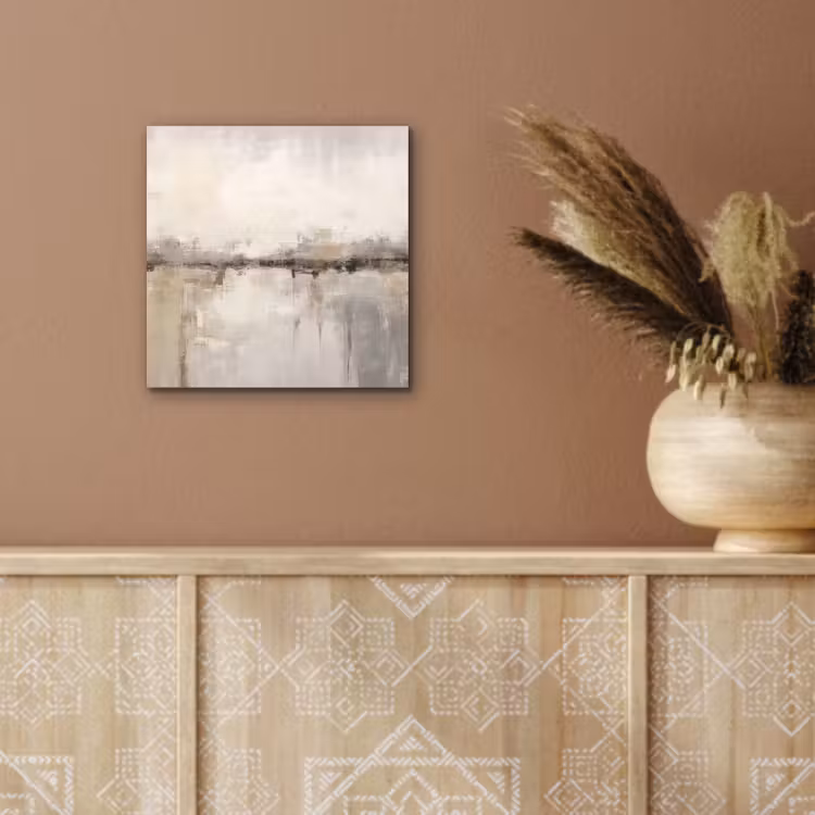 Aluminium schilderij - Moderne kunst - Abstract - Beige — 5