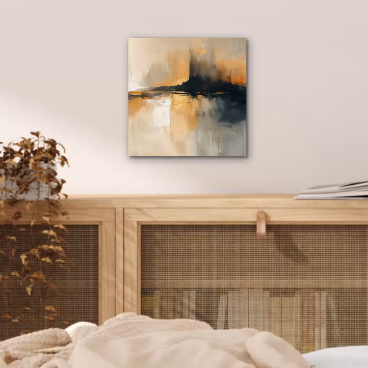 Aluminium schilderij - Moderne kunst - Abstract - Zwart — 4