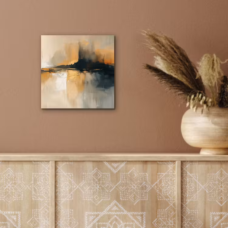 Aluminium schilderij - Moderne kunst - Abstract - Zwart — 5