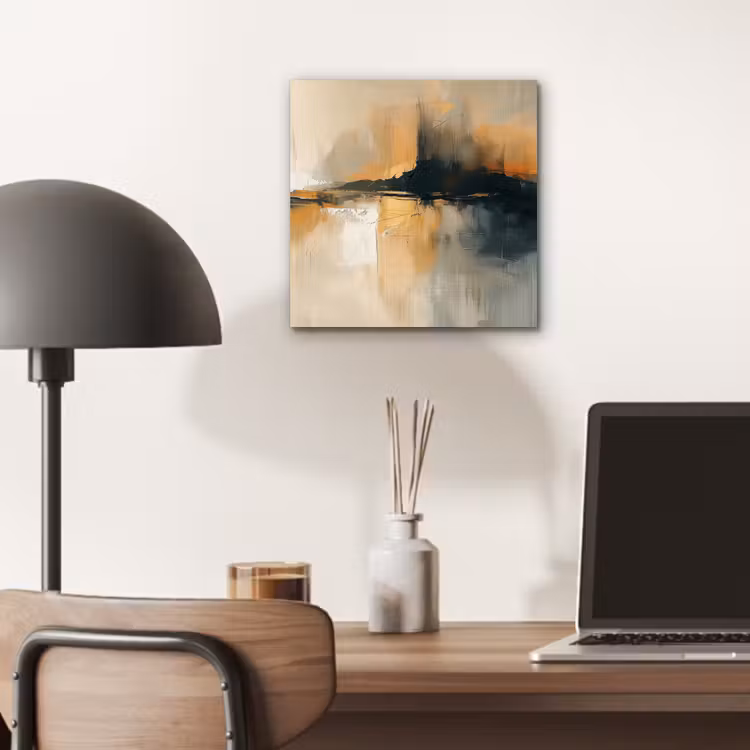 Aluminium schilderij - Moderne kunst - Abstract - Zwart — 6