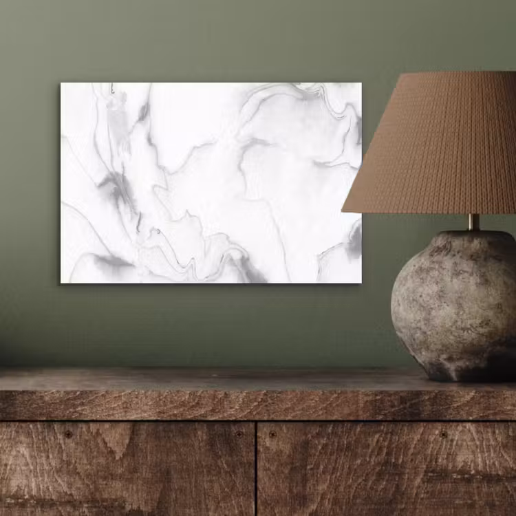 Aluminium schilderij - Marmer - Grijs - Wit - Abstract - Marmerlook — 3