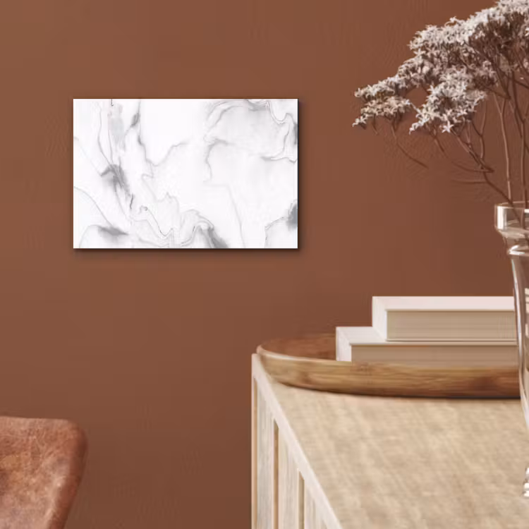 Aluminium schilderij - Marmer - Grijs - Wit - Abstract - Marmerlook — 5