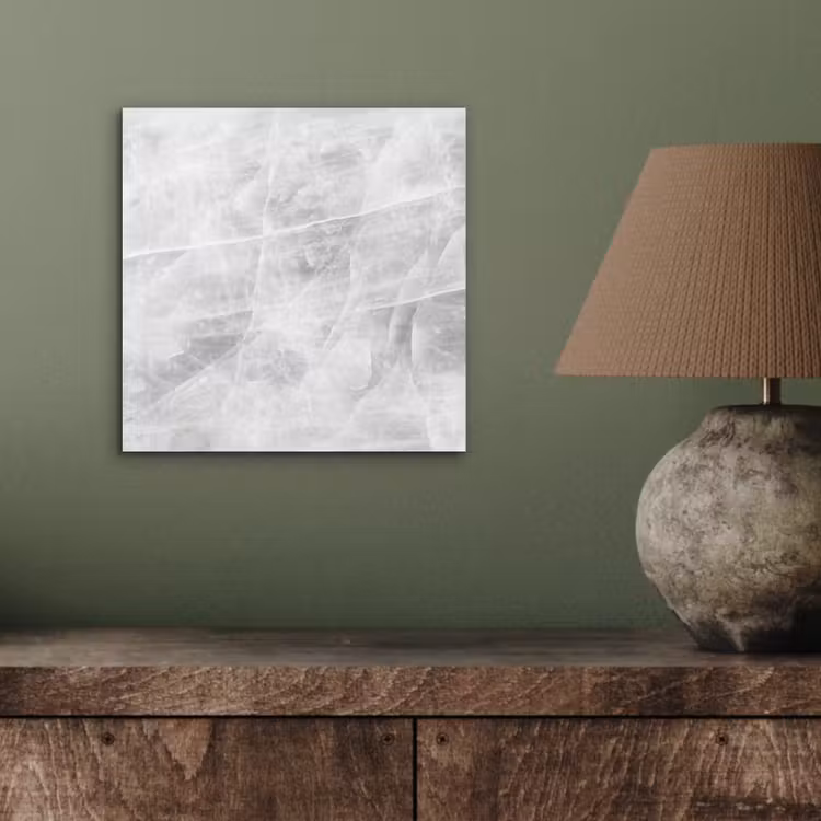 Aluminium schilderij - Marmer - Steen - Wit - Luxe - Marmerlook — 3