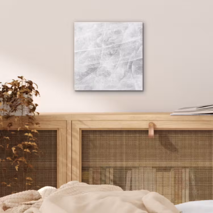 Aluminium schilderij - Marmer - Steen - Wit - Luxe - Marmerlook — 4