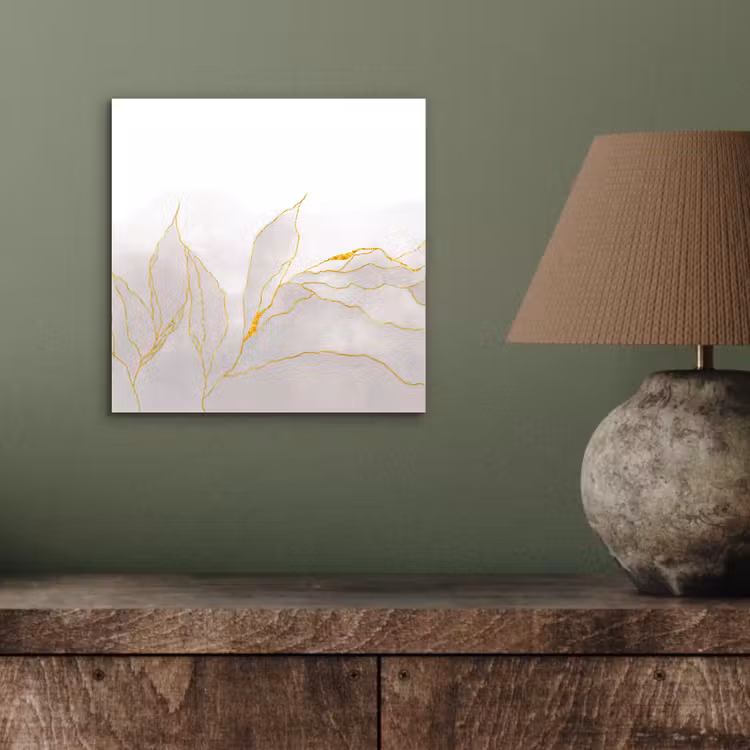 Aluminium schilderij - Marmerlook - Grijs - Goud - Chic - Marmer — 3