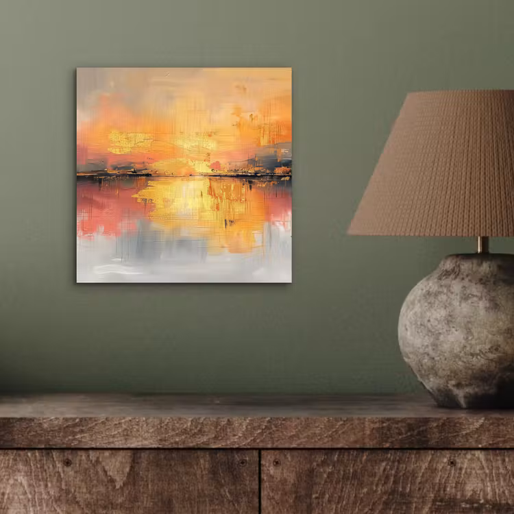 Aluminium schilderij - Modern - Abstract - Goud - Roze — 3