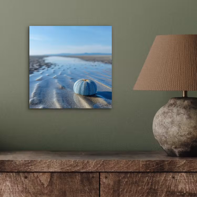 Aluminium schilderij - Strand - Schild - Water - Blauw — 3