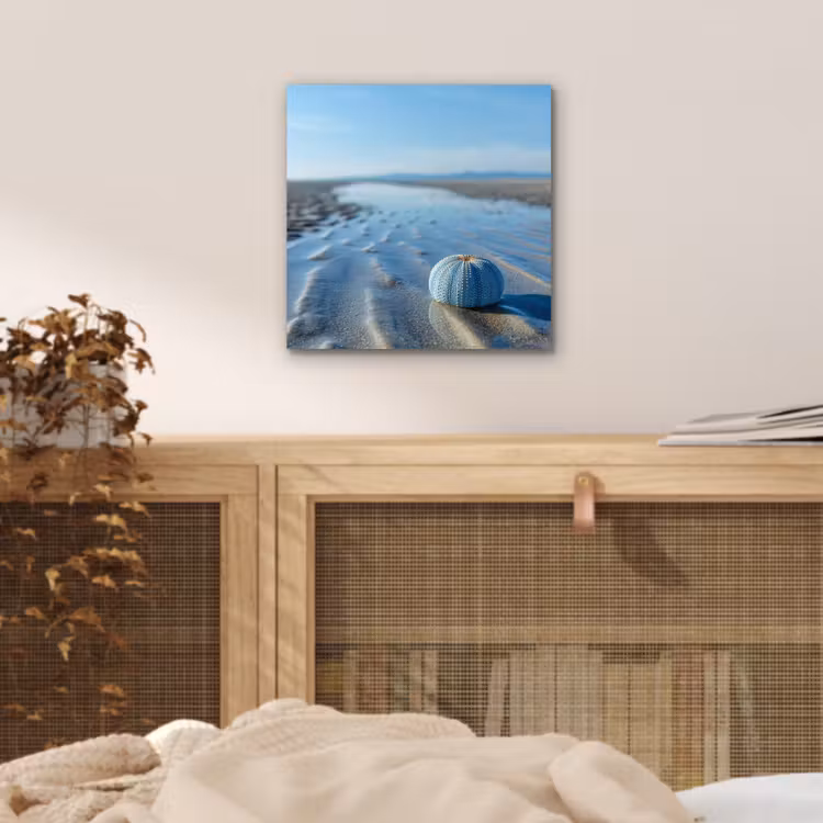 Aluminium schilderij - Strand - Schild - Water - Blauw — 4