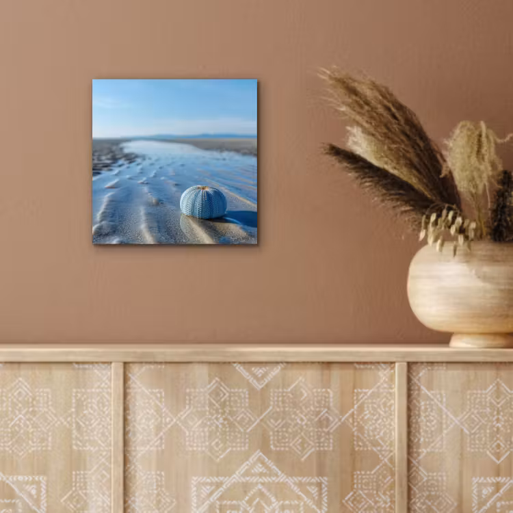 Aluminium schilderij - Strand - Schild - Water - Blauw — 5