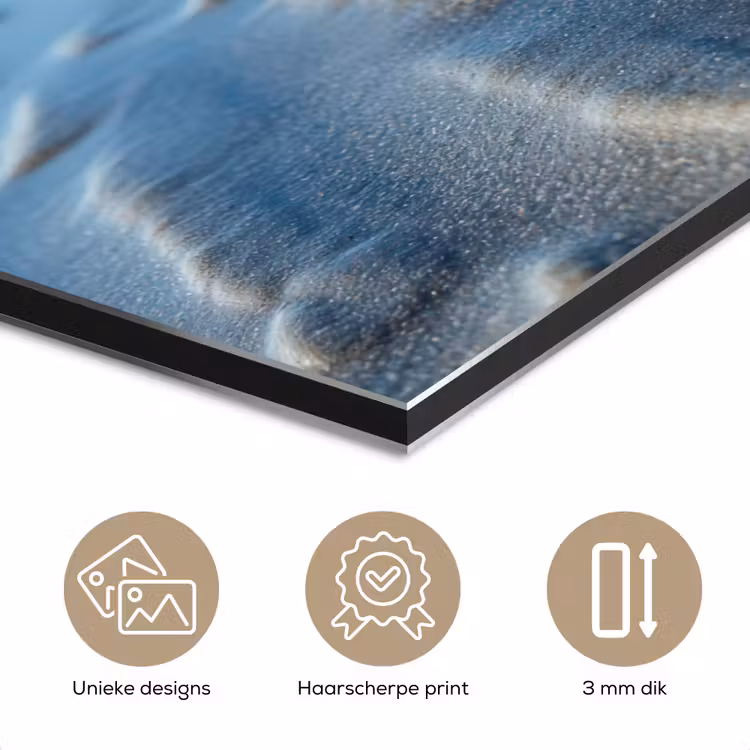 Aluminium schilderij - Strand - Schild - Water - Blauw — 7