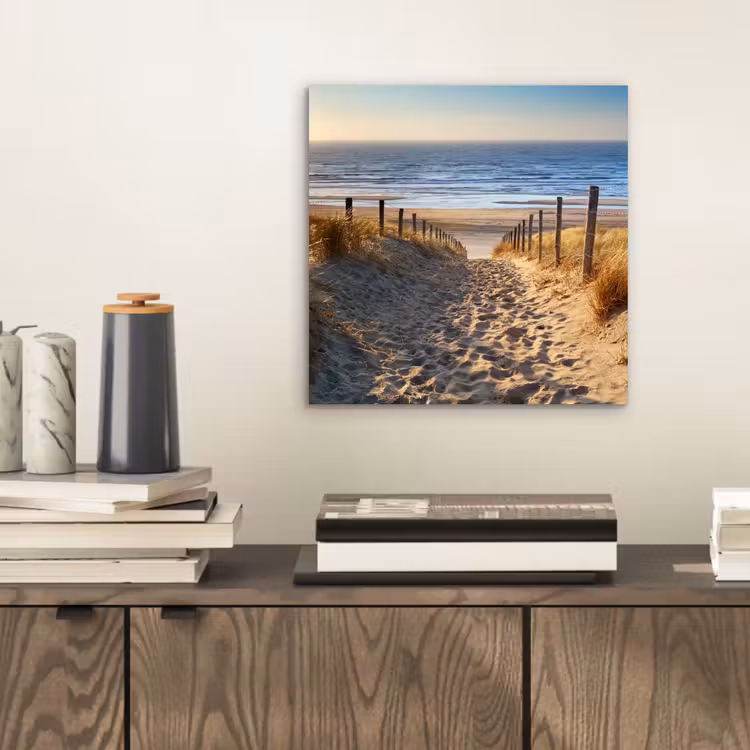 Aluminium schilderij - Strand - Zee - Nederland - Duinen - Zon — 2