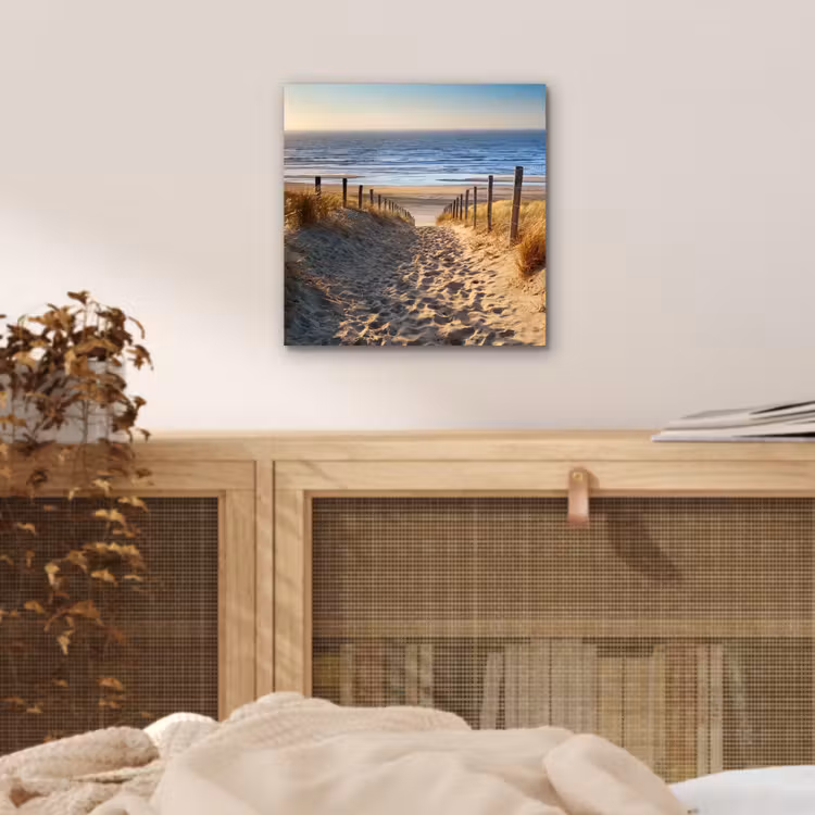 Aluminium schilderij - Strand - Zee - Nederland - Duinen - Zon — 4