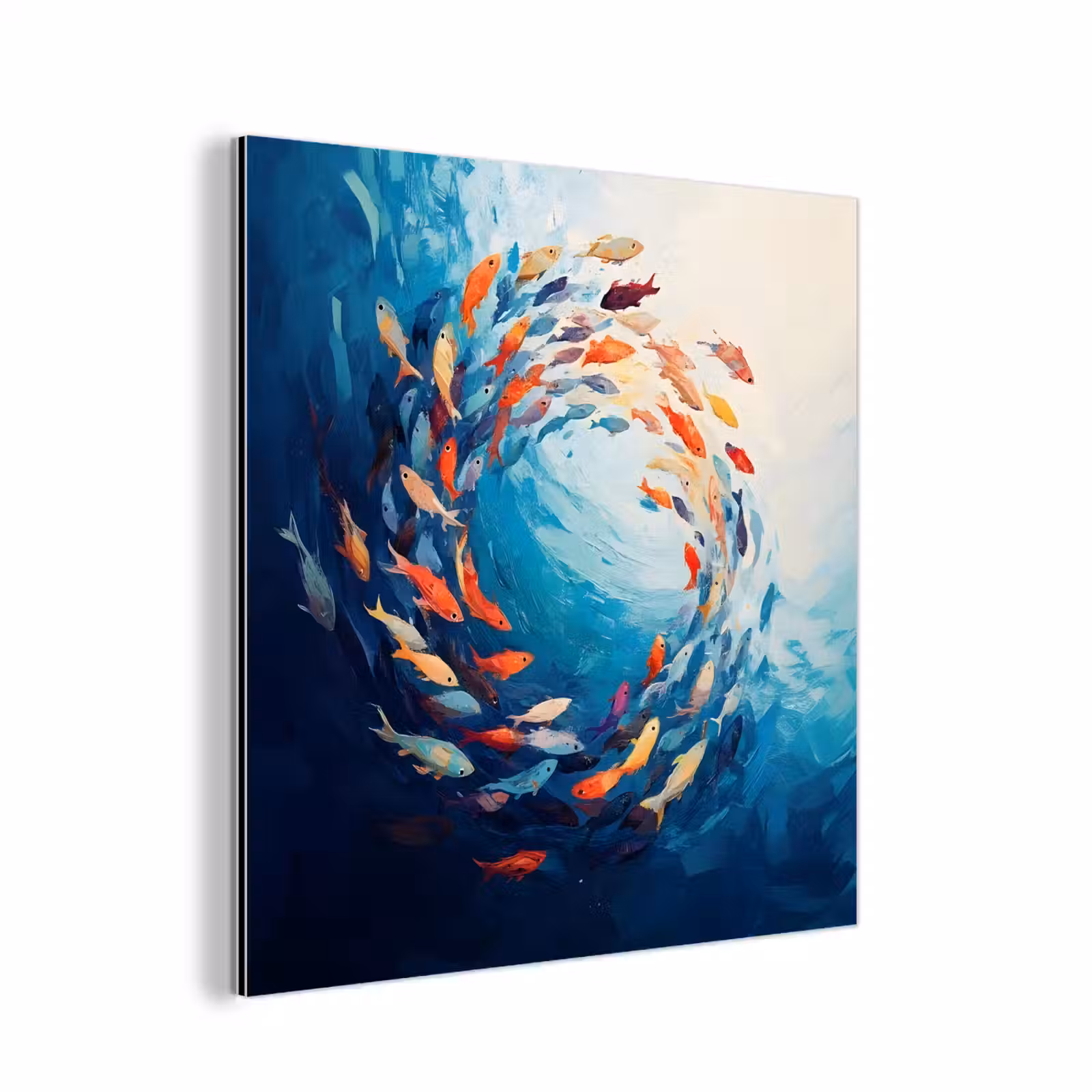 Aluminium schilderij - Zee - Vissen - Kleurrijk - Dynamisch — 1