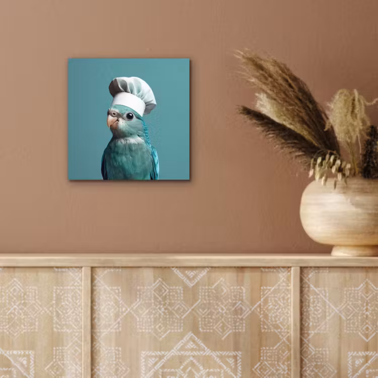 Aluminium schilderij - Parkiet - Vogel - Koksmuts - Cute — 5