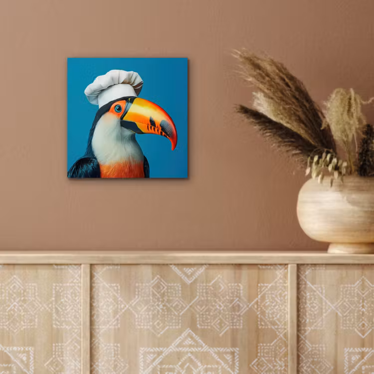 Aluminium schilderij - Toekan - Papegaai - Vogel - Koksmuts — 5