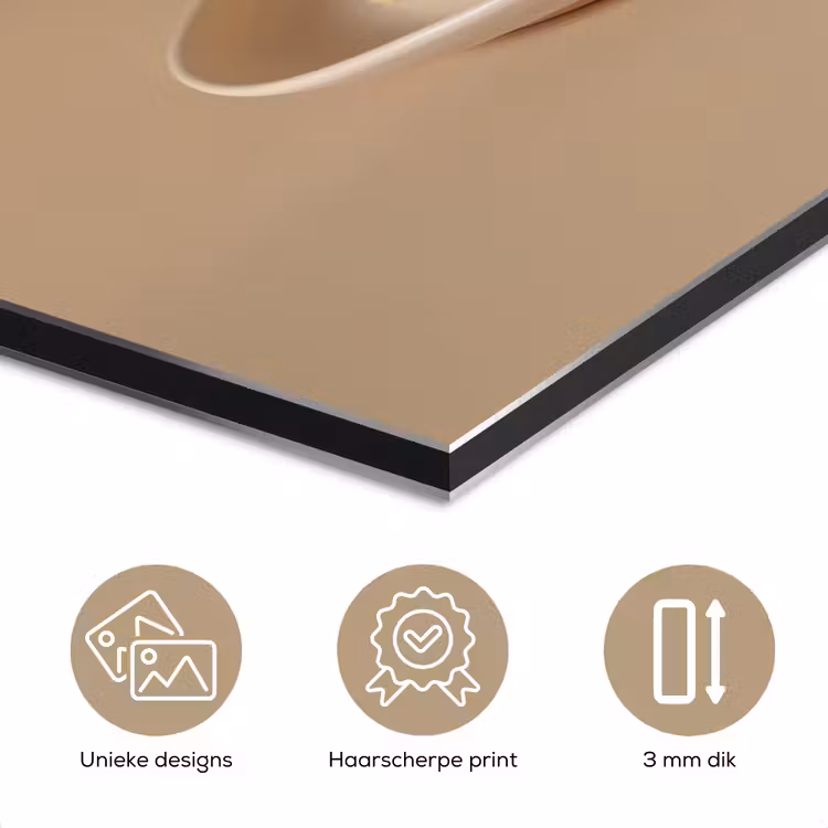 Aluminium schilderij - Vanilletaart - Cake - Romig — 7