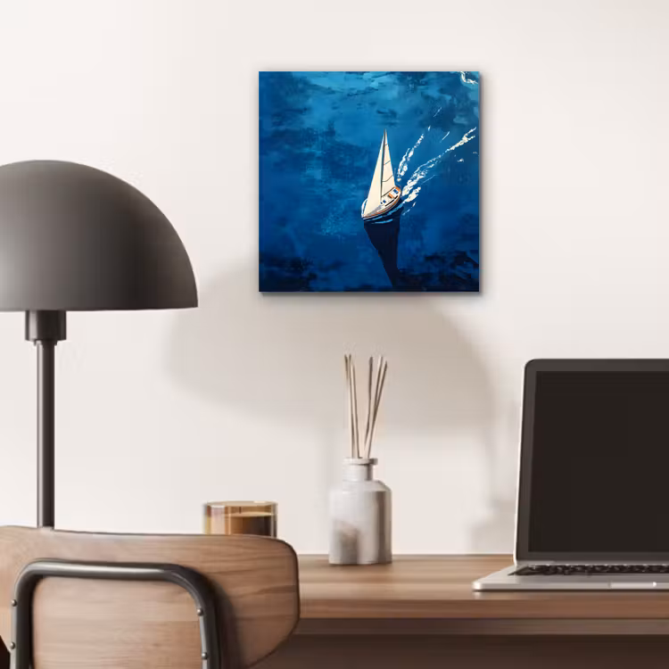 Aluminium schilderij - Zeilboot - Water - Abstract - Schaduw — 6