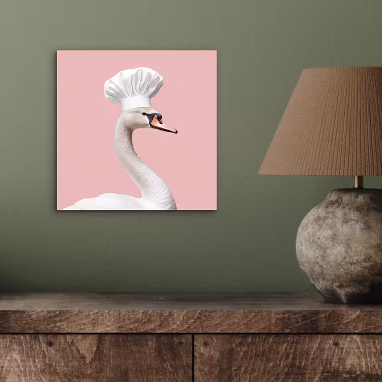 Aluminium schilderij - Zwaan - Koksmuts - Mooi - Klassiek — 3
