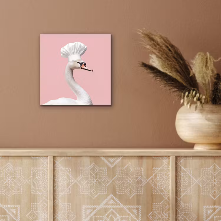 Aluminium schilderij - Zwaan - Koksmuts - Mooi - Klassiek — 5