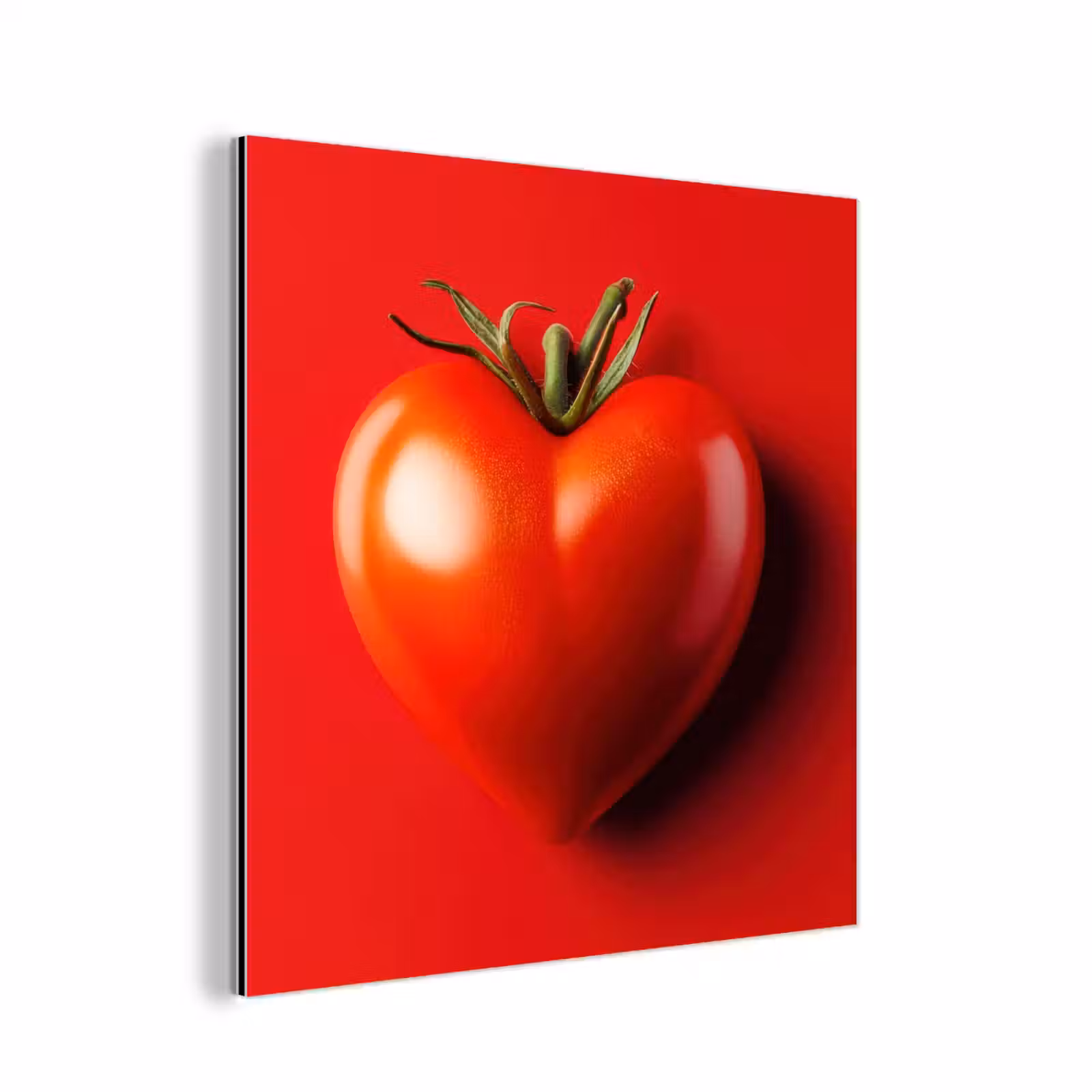 Aluminium schilderij - Tomaat - Rood - Hart — 1