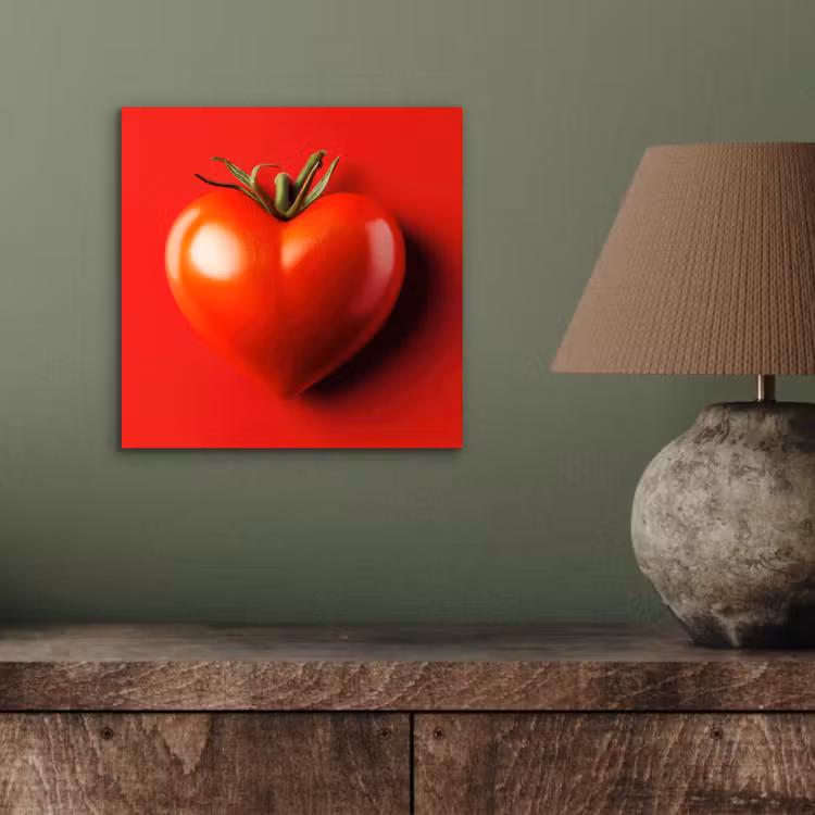 Aluminium schilderij - Tomaat - Rood - Hart — 3