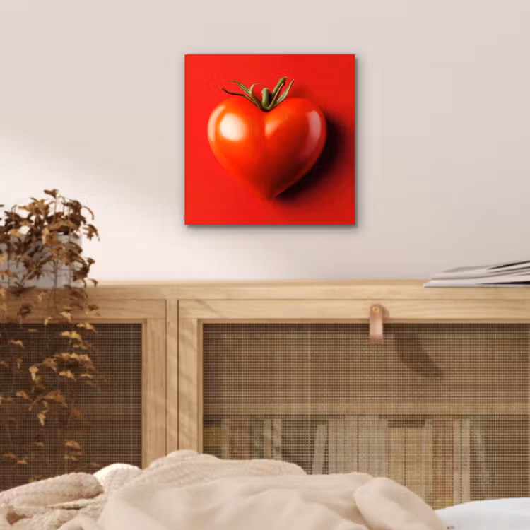Aluminium schilderij - Tomaat - Rood - Hart — 4