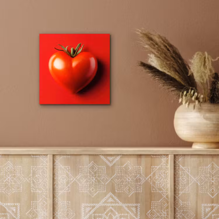 Aluminium schilderij - Tomaat - Rood - Hart — 5
