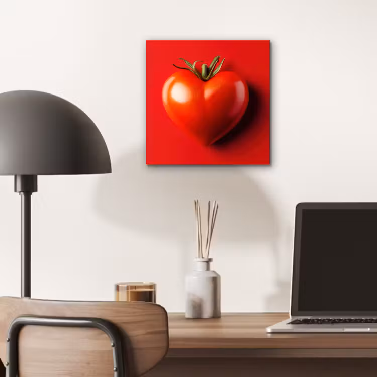 Aluminium schilderij - Tomaat - Rood - Hart — 6